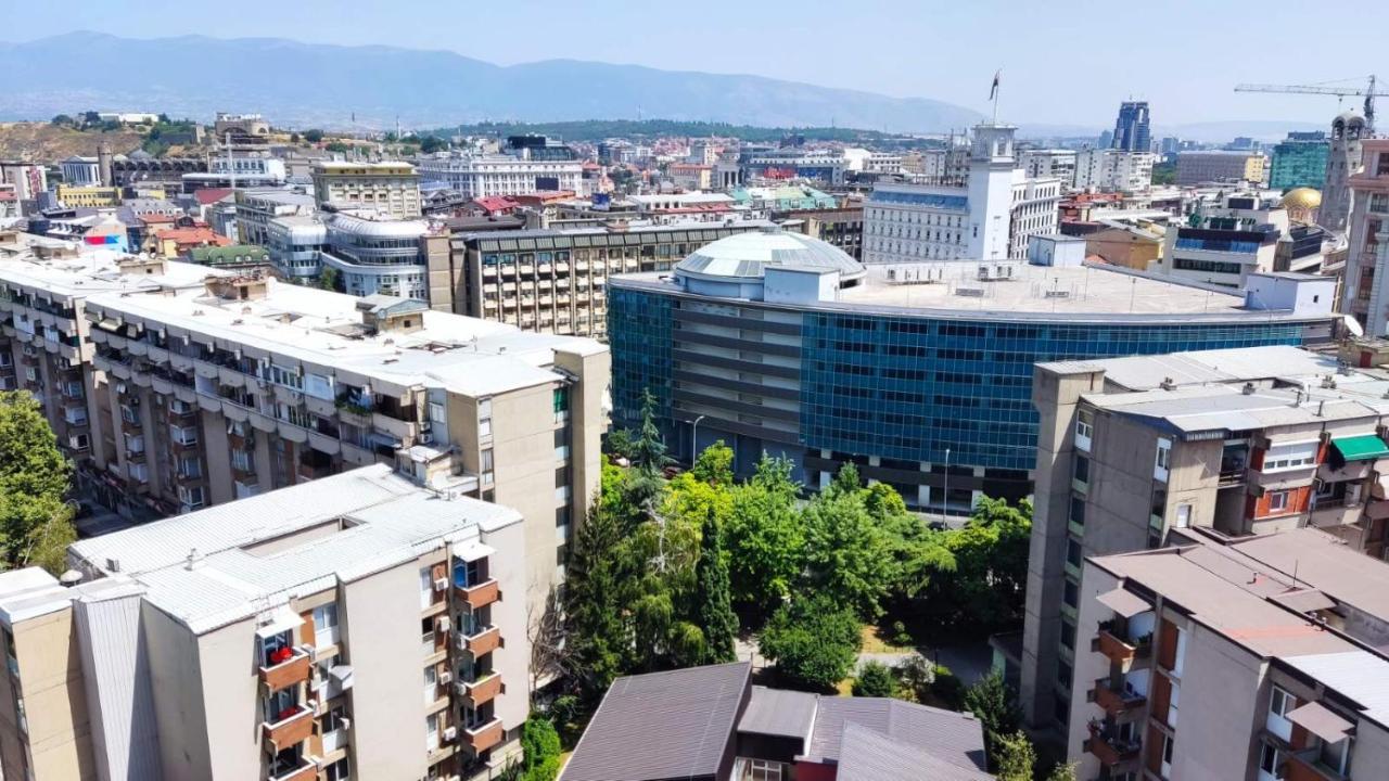 Sky View Luxury Center Skopje Apartments Dış mekan fotoğraf